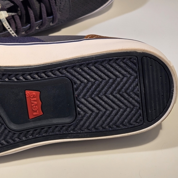 Levis Miles Preference Men’s Navy Blue / Brown Fashion Sneakers Size 8 - Picture 14 of 16